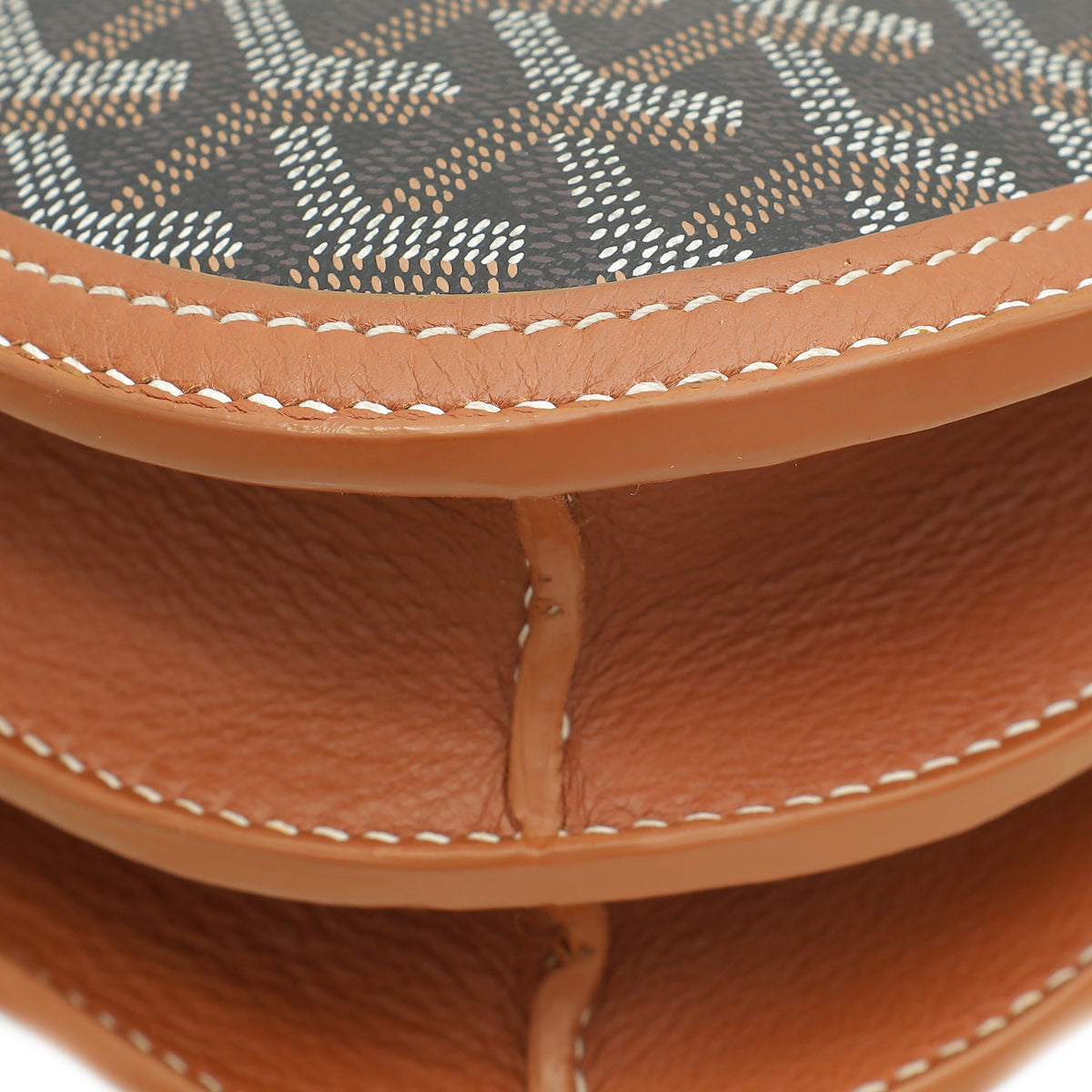 Goyard Bicolor Goyardine 233 PM Flap Bag