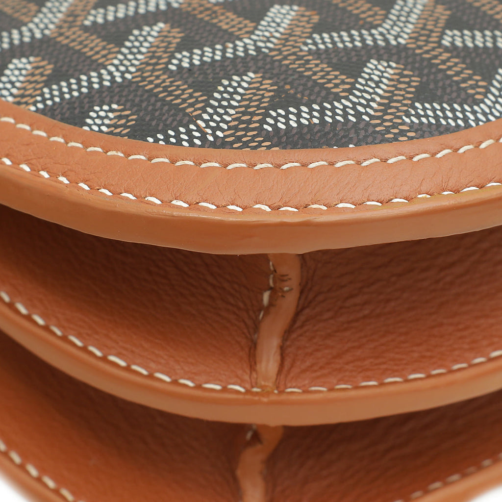 Goyard Bicolor Goyardine 233 PM Flap Bag