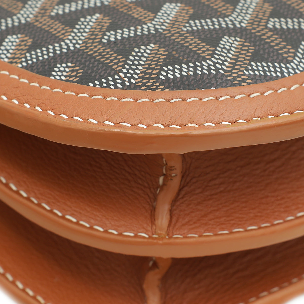 Goyard Bicolor Goyardine 233 PM Flap Bag