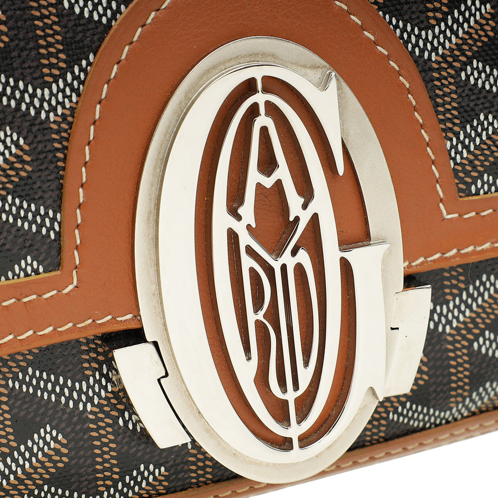 Goyard Bicolor Goyardine 233 PM Flap Bag