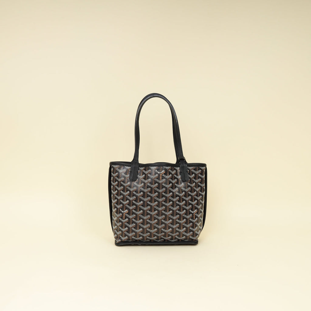 Goyard Black Mini Reversible Mini Anjou Bag