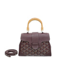 Goyard Burgundy Goyardine Saigon Souple Mini Bag