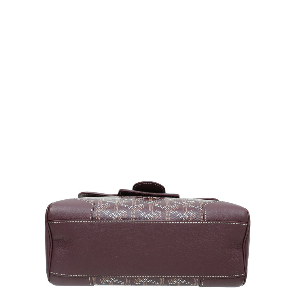 Goyard Burgundy Goyardine Saigon Souple Mini Bag