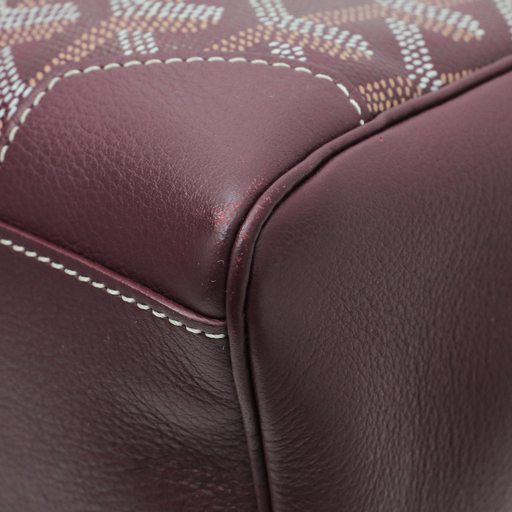 Goyard Burgundy Goyardine Saigon Souple Mini Bag