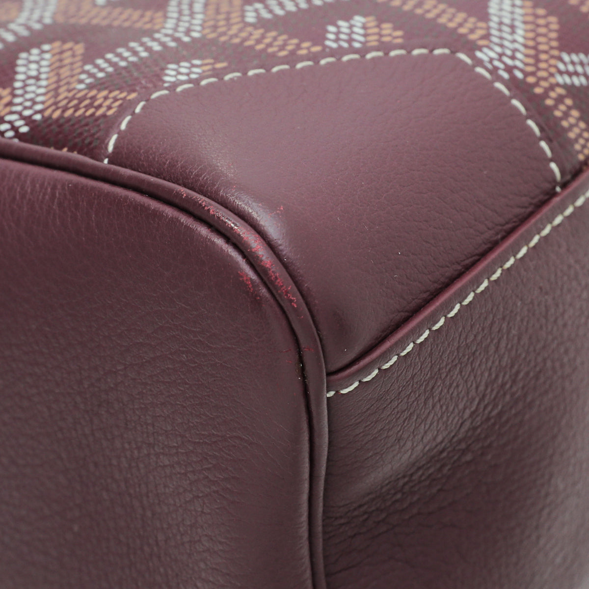 Goyard Burgundy Goyardine Saigon Souple Mini Bag