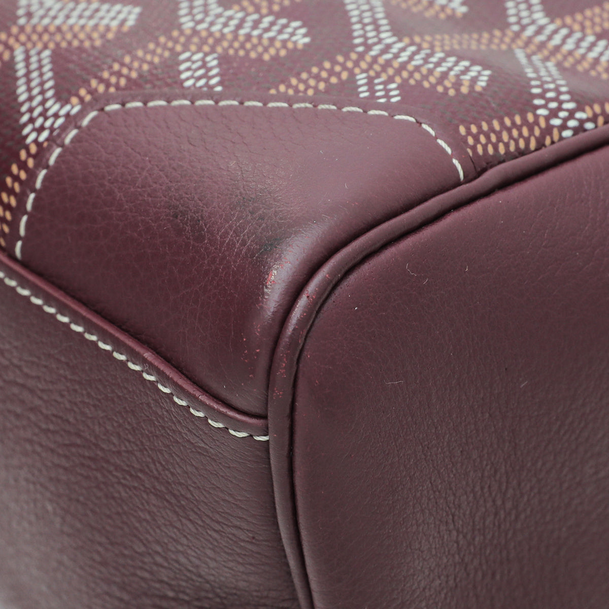 Goyard Burgundy Goyardine Saigon Souple Mini Bag