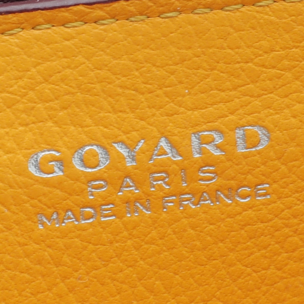 Goyard Burgundy Goyardine Saigon Souple Mini Bag