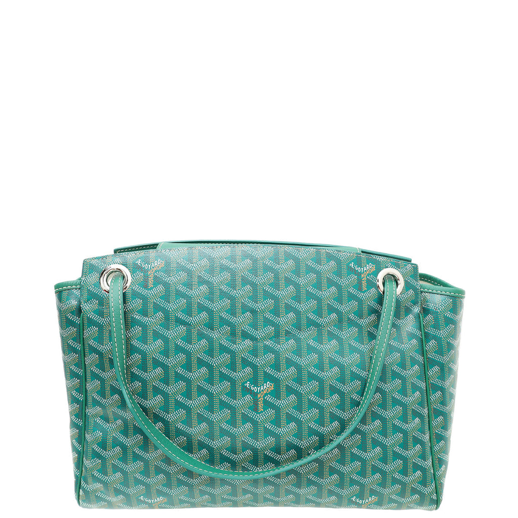 Goyard Green Goyardine Rouette Souple Tote Bag