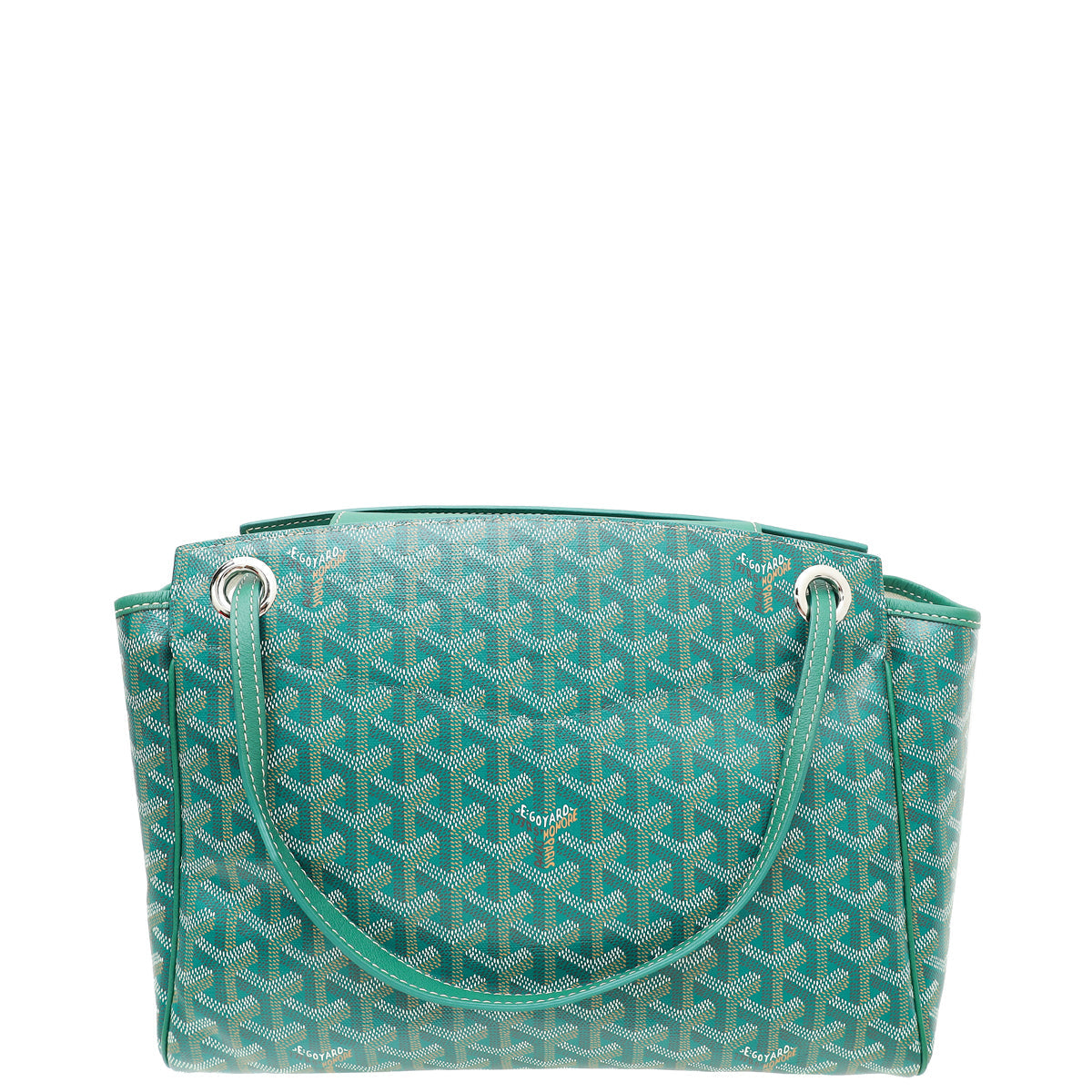Goyard Green Goyardine Rouette Souple Tote Bag