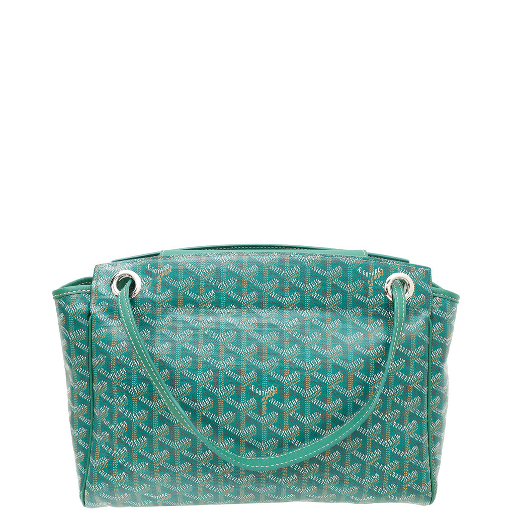 Goyard Green Goyardine Rouette Souple Tote Bag