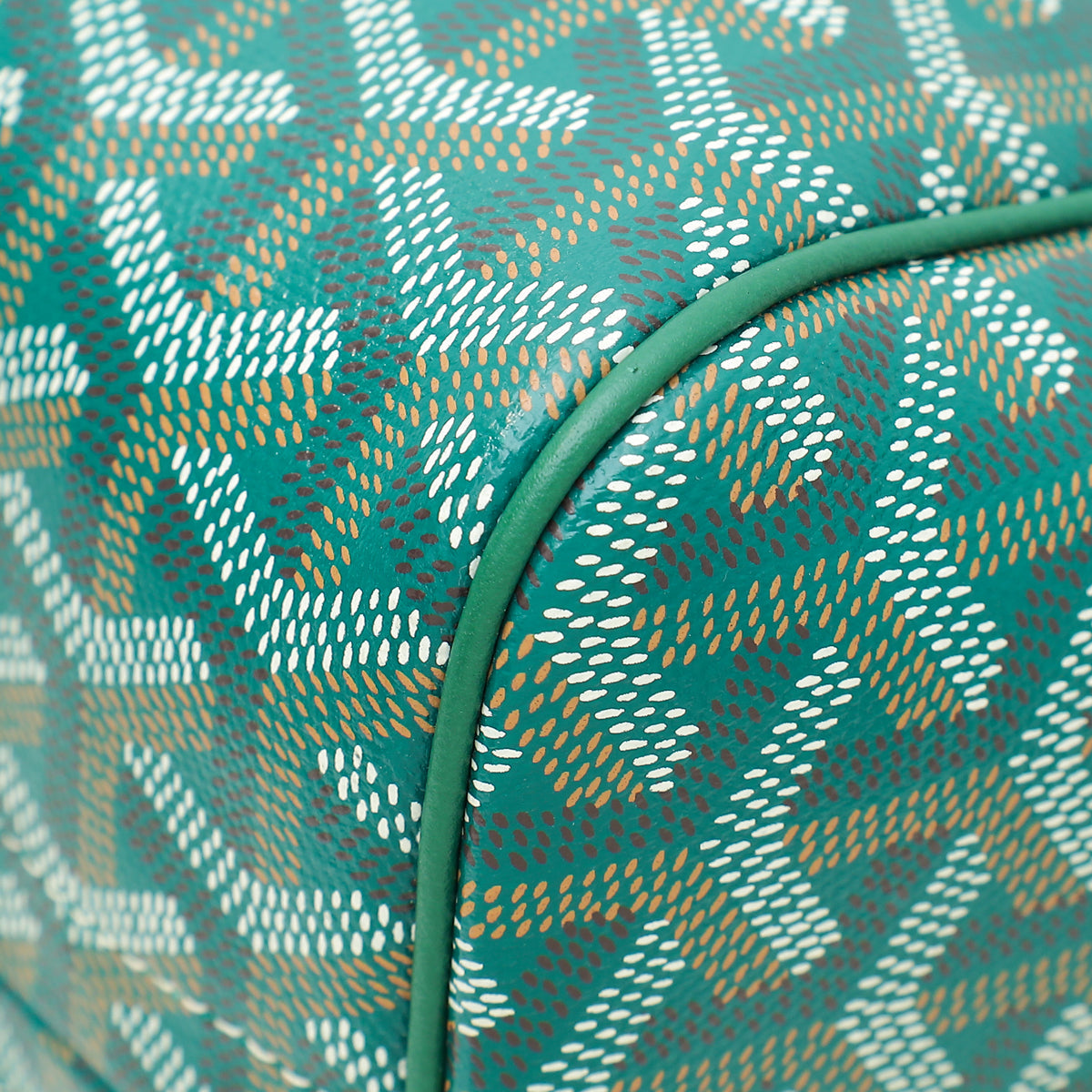 Goyard Green Goyardine Rouette Souple Tote Bag