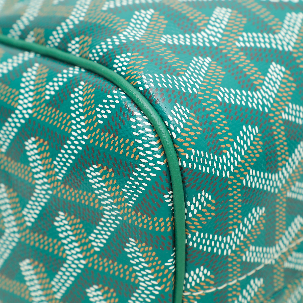 Goyard Green Goyardine Rouette Souple Tote Bag