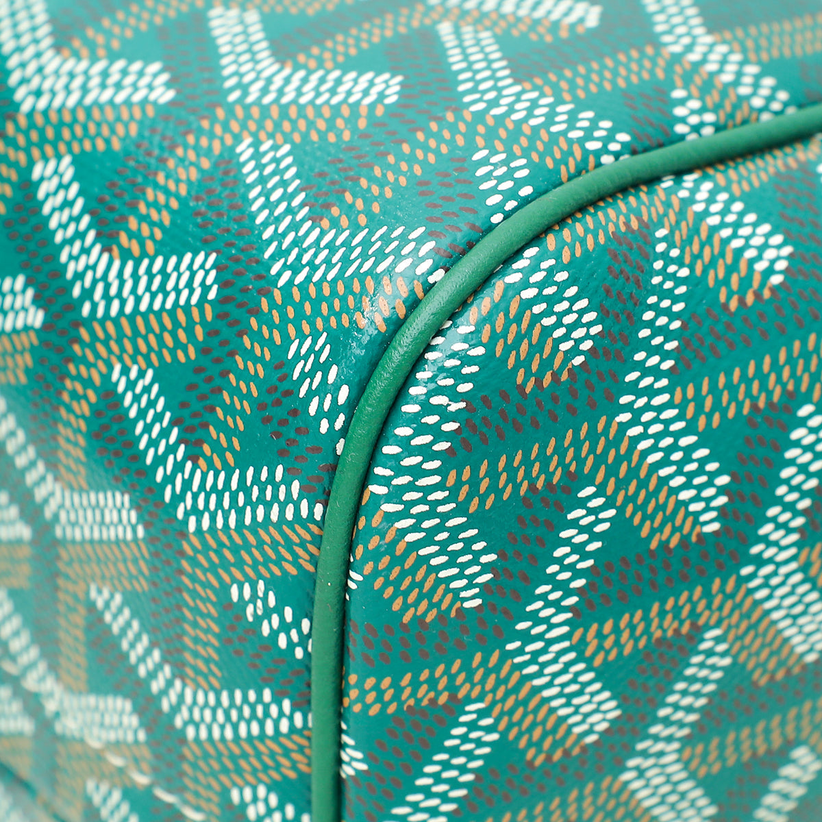 Goyard Green Goyardine Rouette Souple Tote Bag