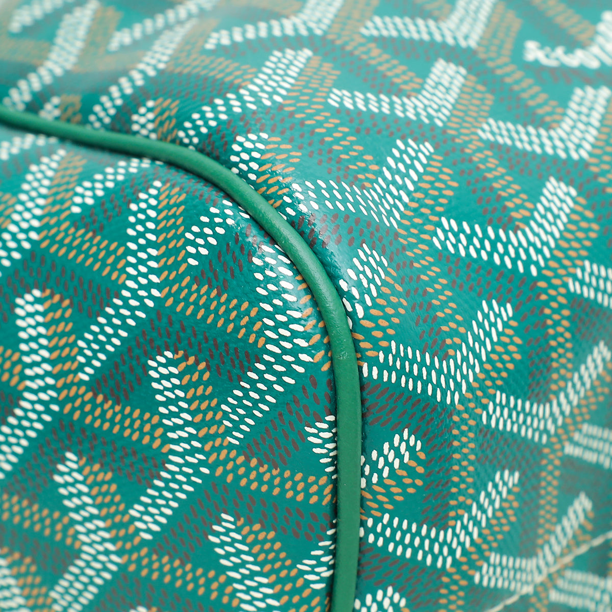 Goyard Green Goyardine Rouette Souple Tote Bag