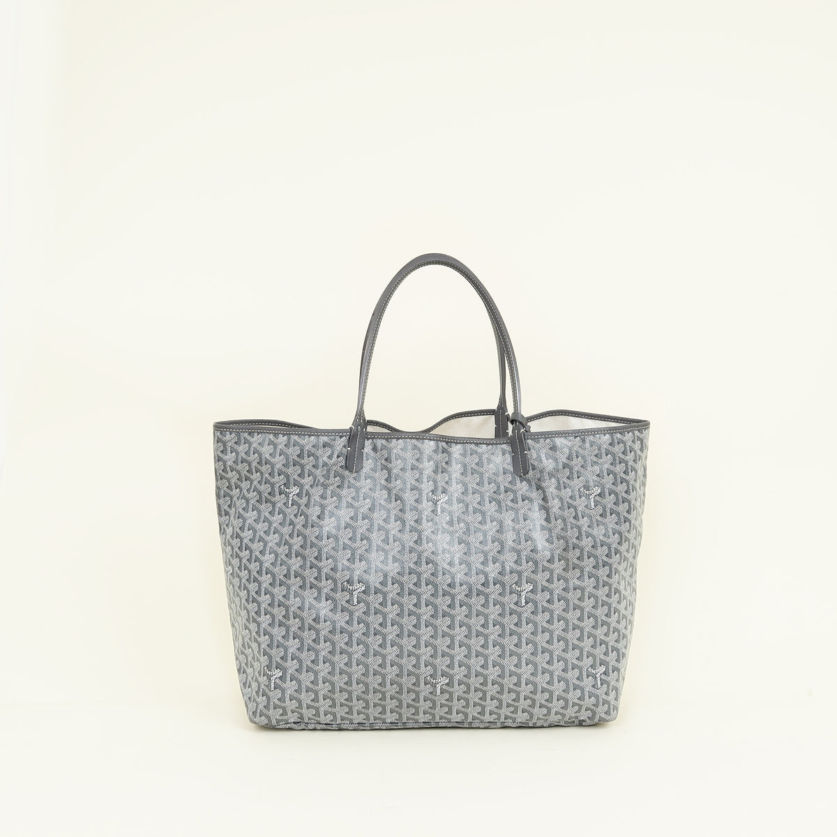 Goyard Gray Goyardine Saint Louis GM Bag