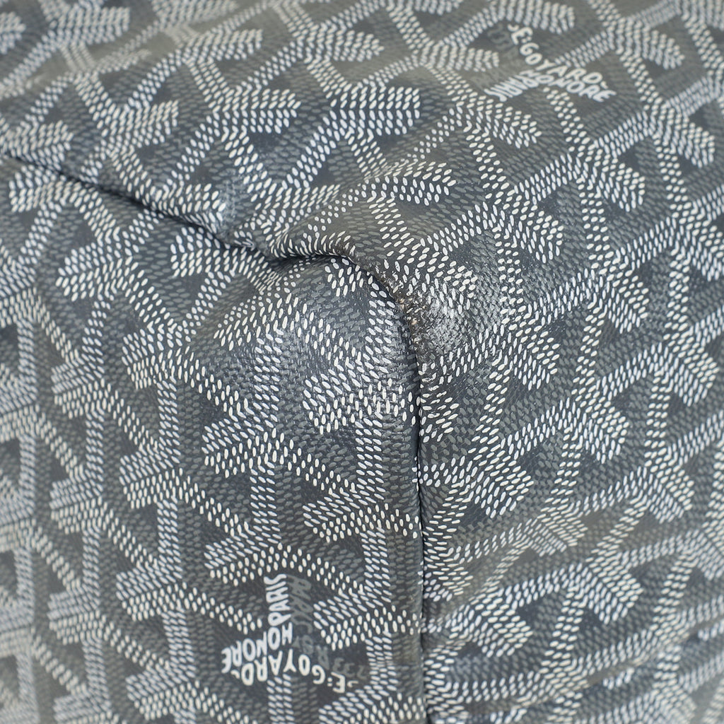 Goyard Gray Goyardine Saint Louis GM Bag