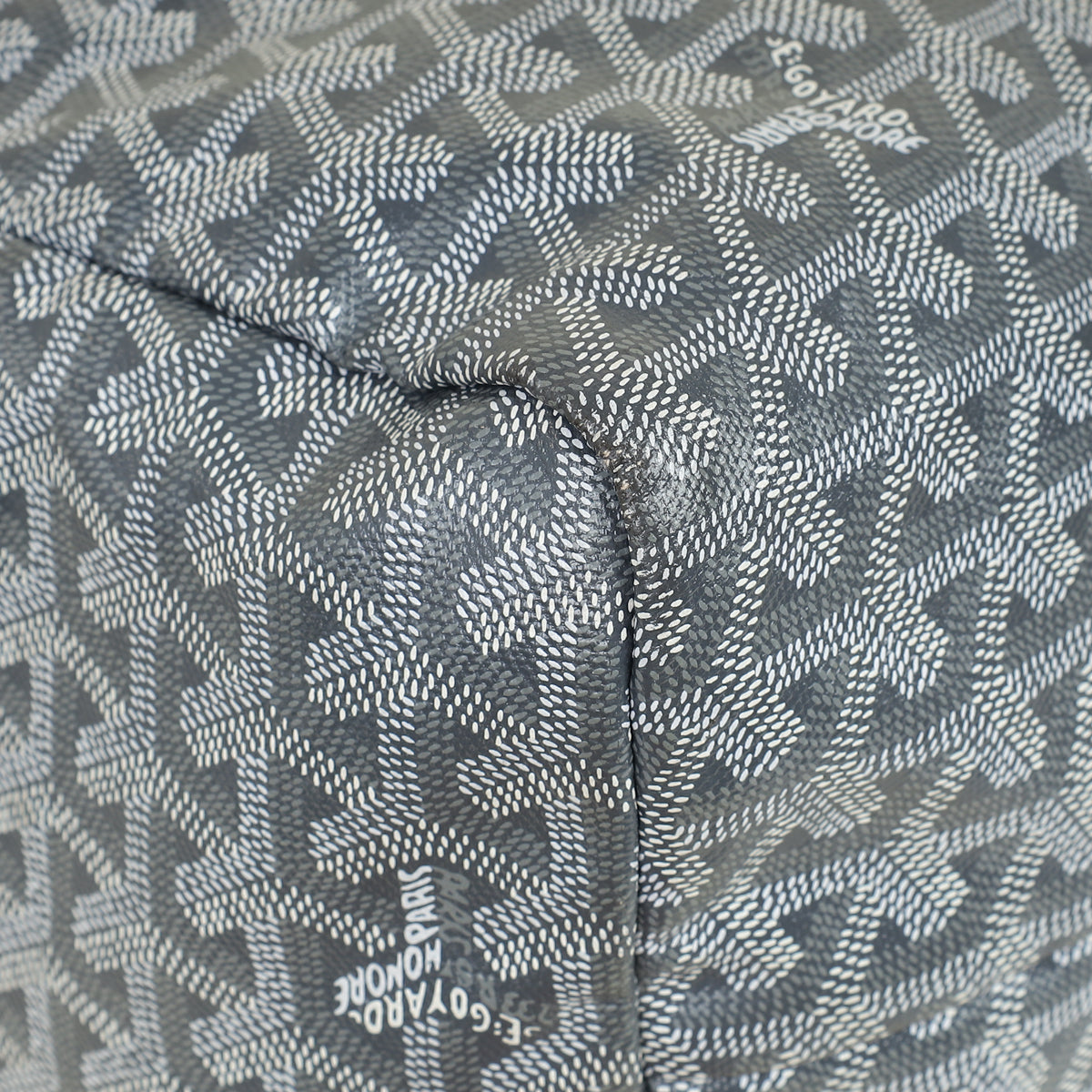 Goyard Gray Goyardine Saint Louis GM Bag