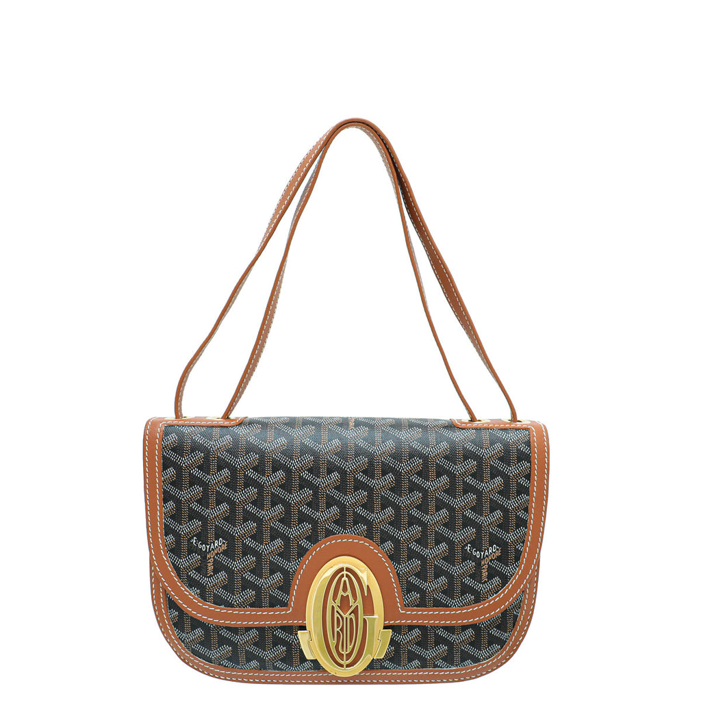 Goyard Brown Goyardine 233 Flap PM Bag
