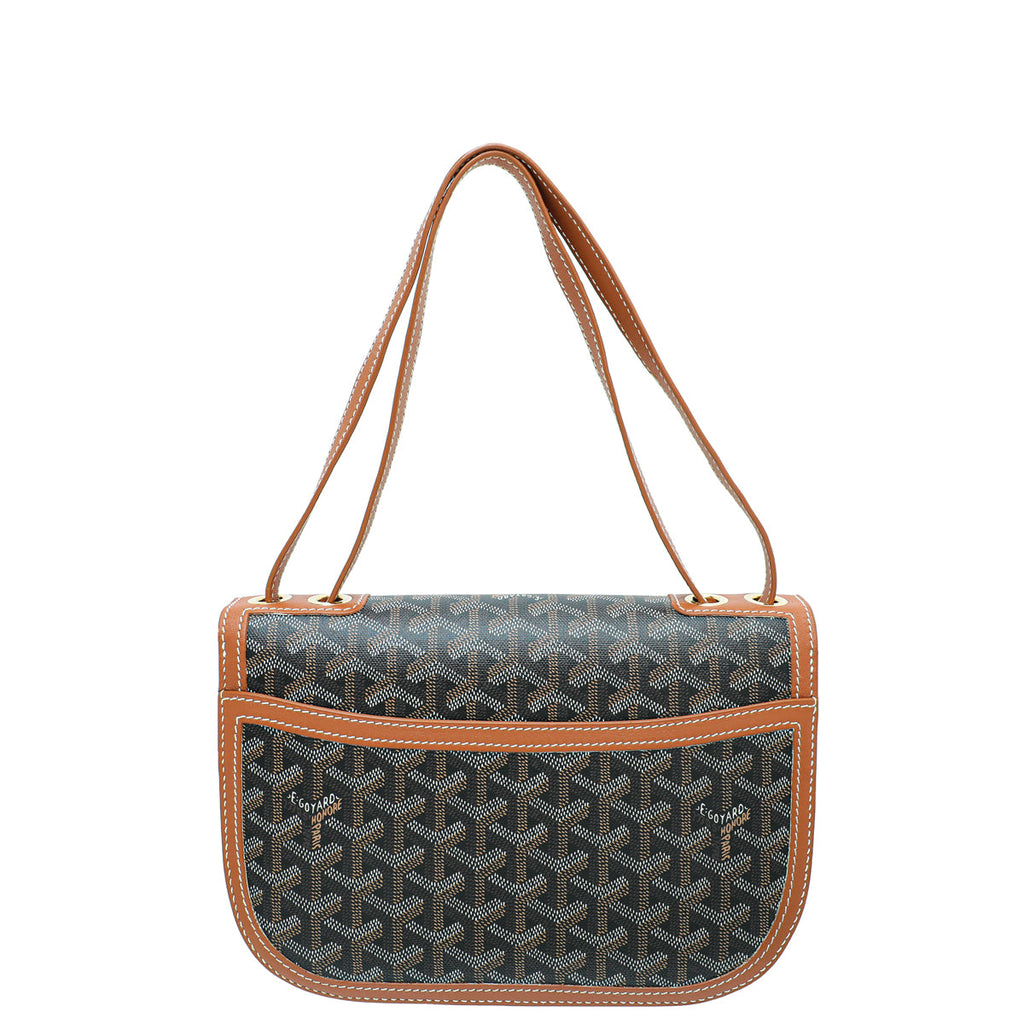 Goyard Brown Goyardine 233 Flap PM Bag
