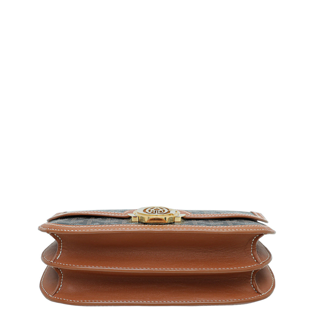 Goyard Brown Goyardine 233 Flap PM Bag