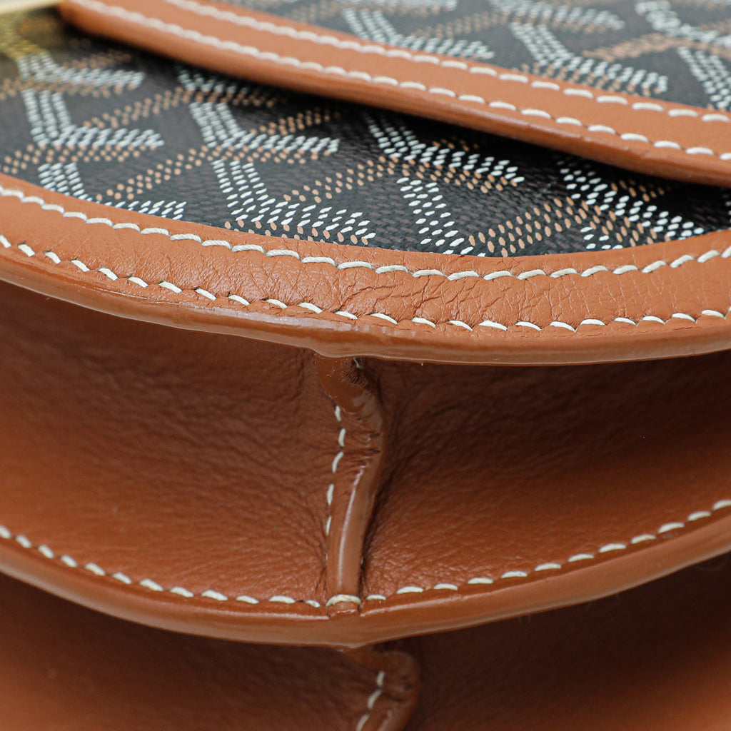 Goyard Brown Goyardine 233 Flap PM Bag