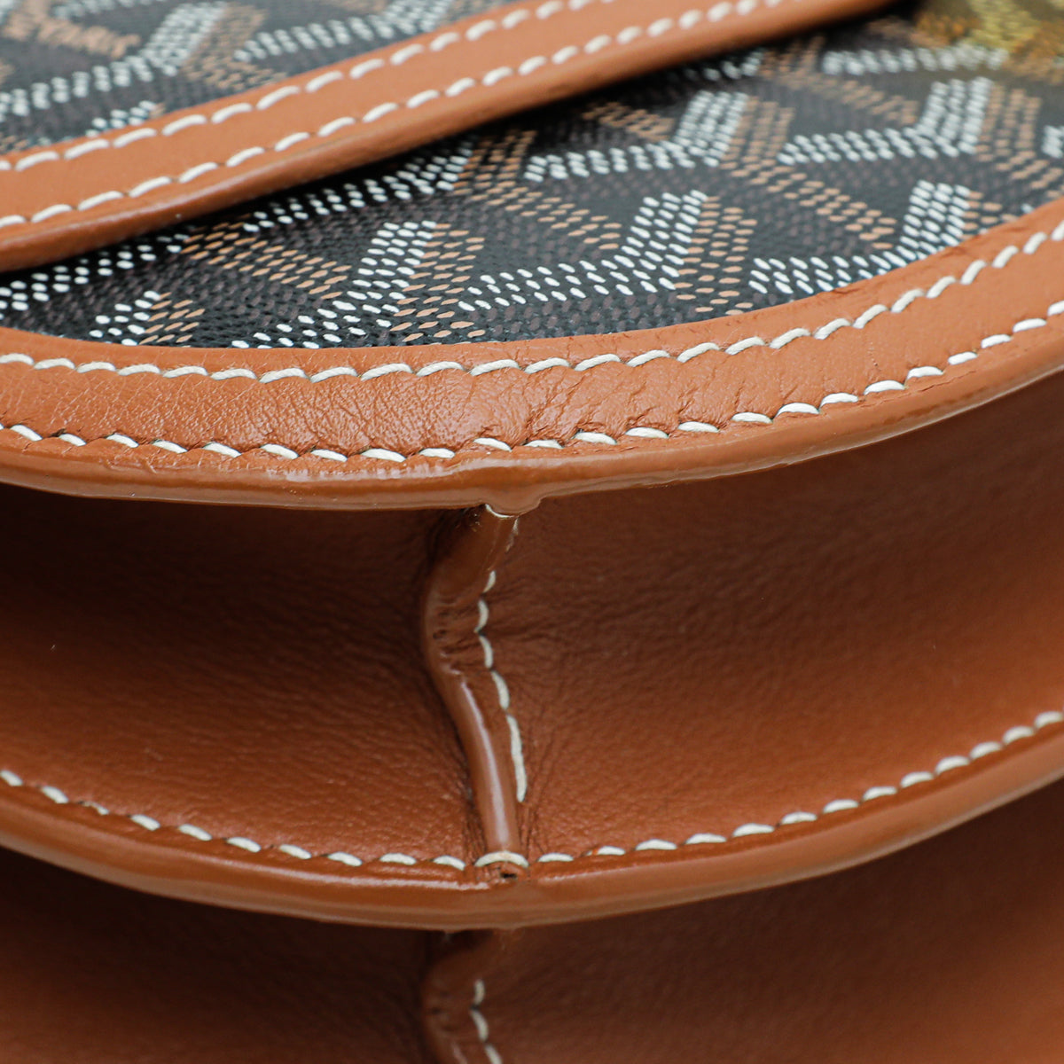 Goyard Brown Goyardine 233 Flap PM Bag