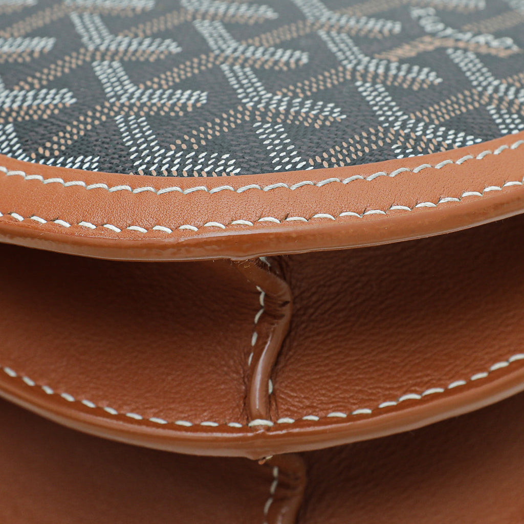 Goyard Brown Goyardine 233 Flap PM Bag