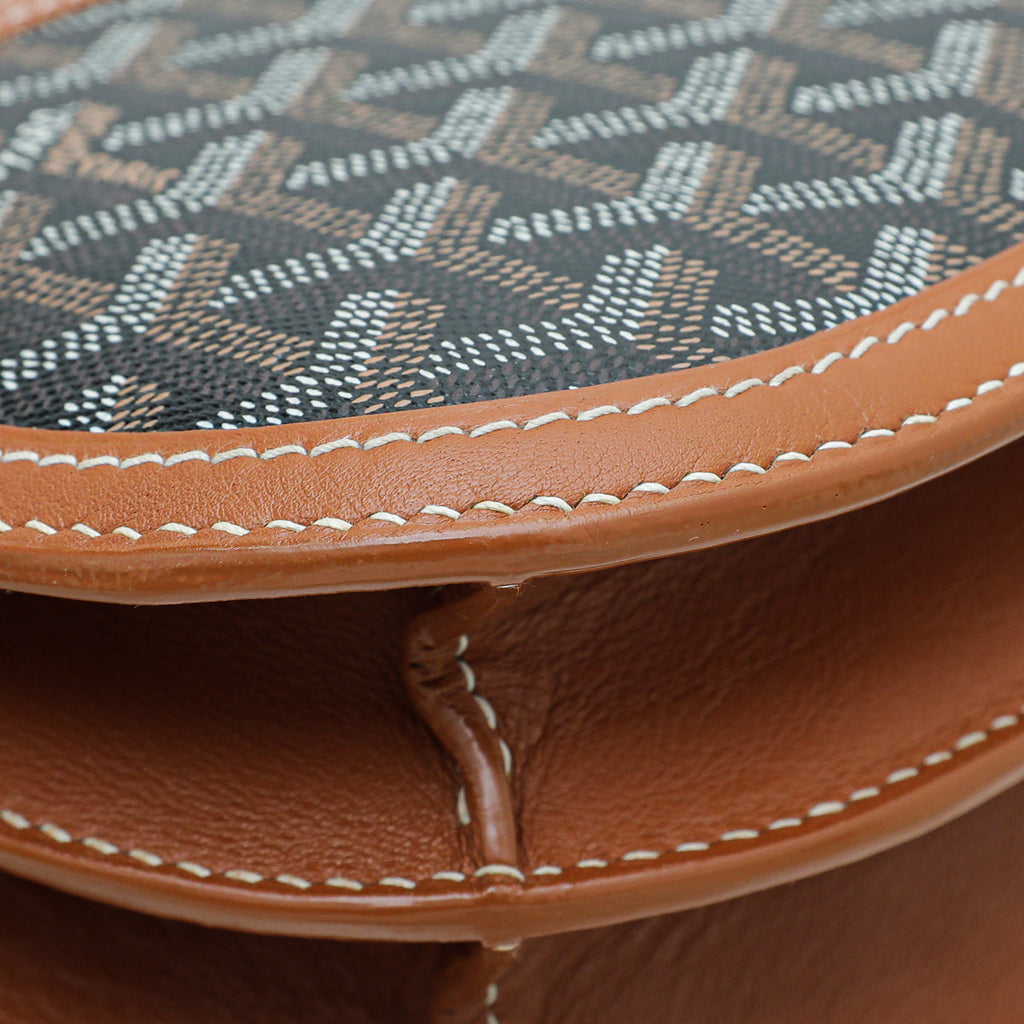 Goyard Brown Goyardine 233 Flap PM Bag