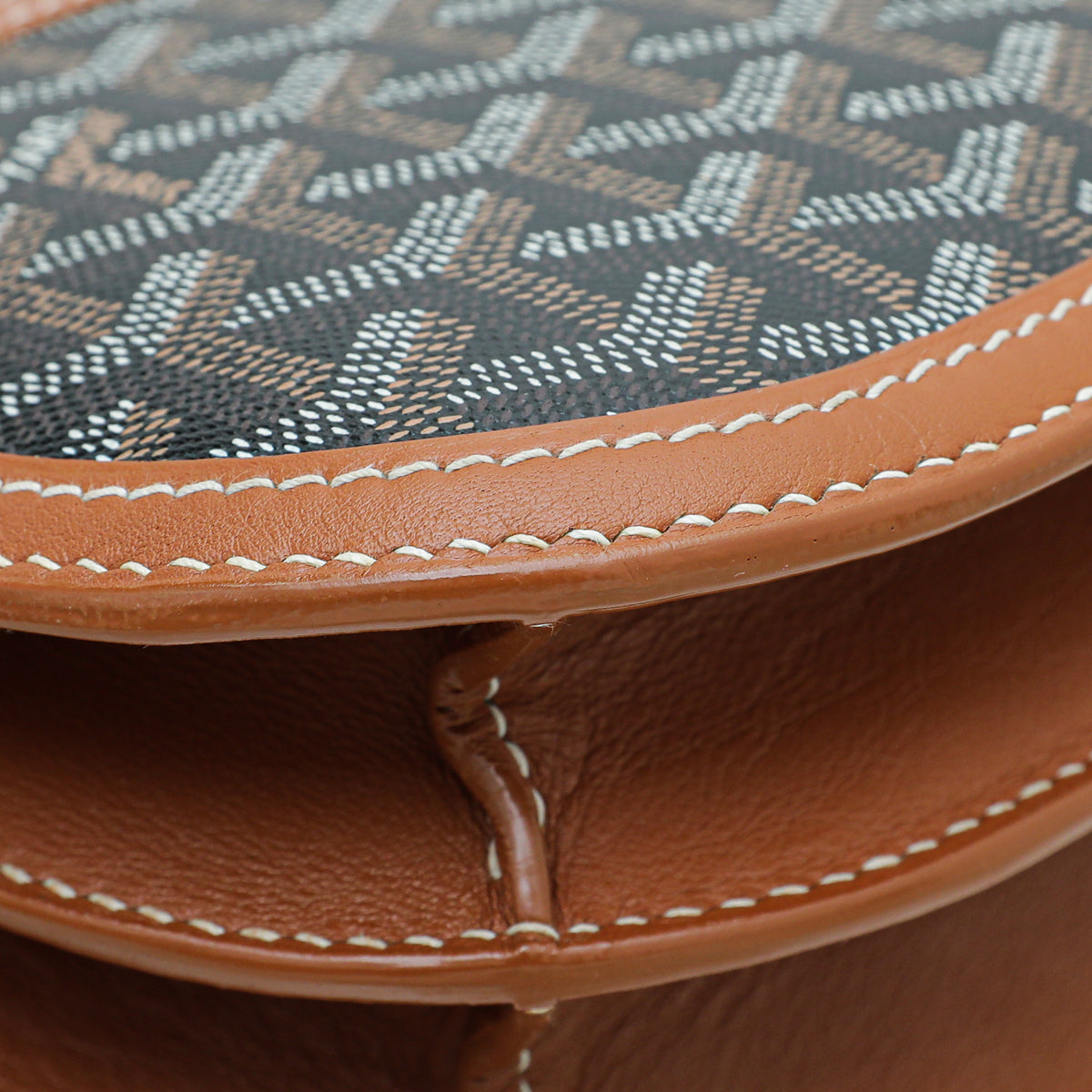 Goyard Brown Goyardine 233 Flap PM Bag