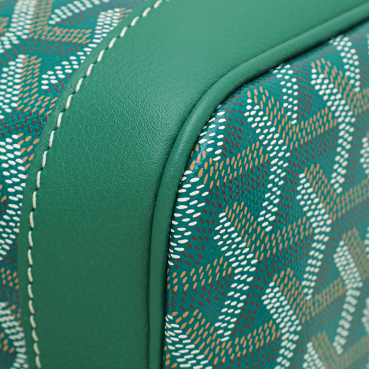 Goyard Green Goyardine Petit Flot Bucket Bag
