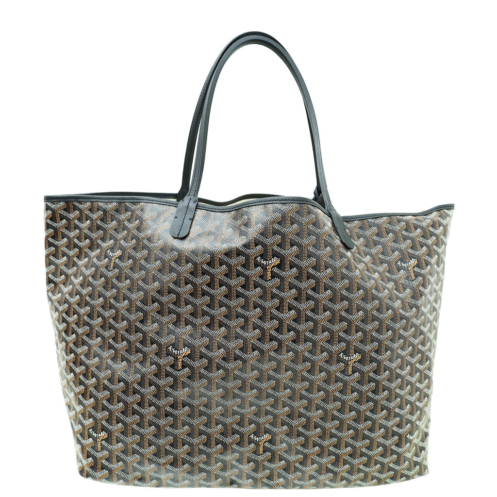 Goyard Black Goyardine Saint Louis GM Bag