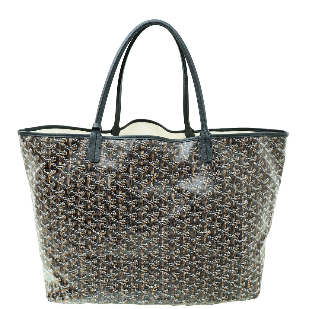 Goyard Black Goyardine Saint Louis GM Bag