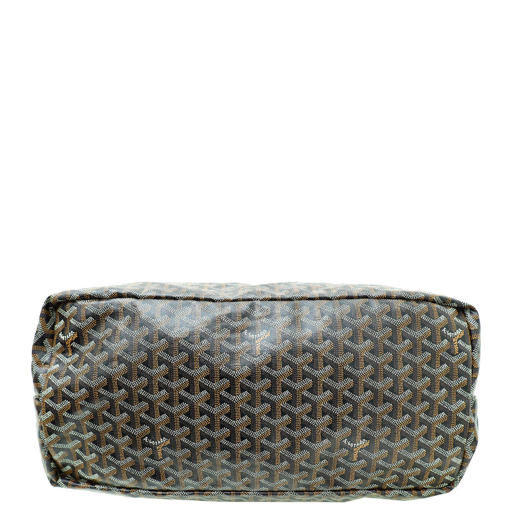 Goyard Black Goyardine Saint Louis GM Bag