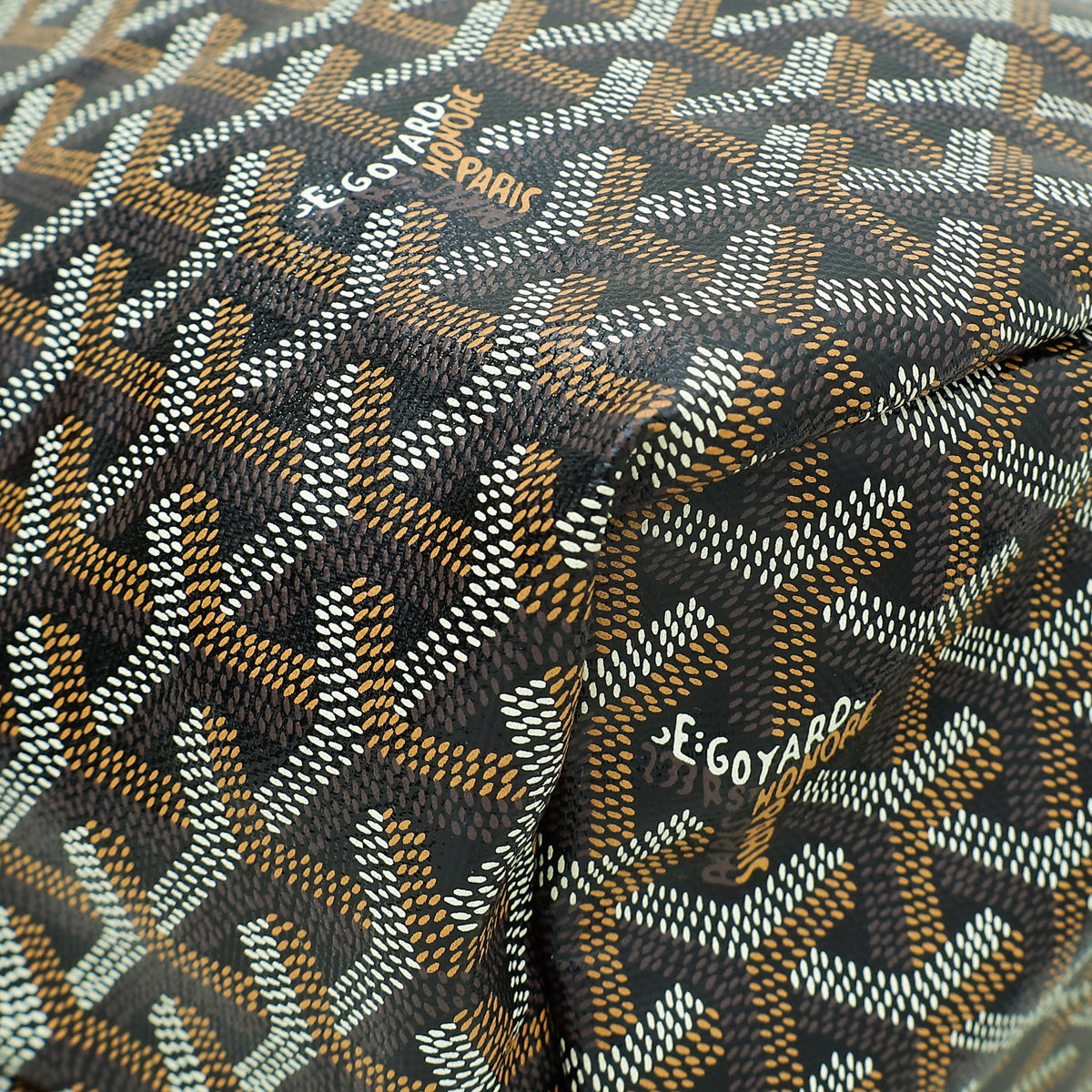 Goyard Black Goyardine Saint Louis GM Bag