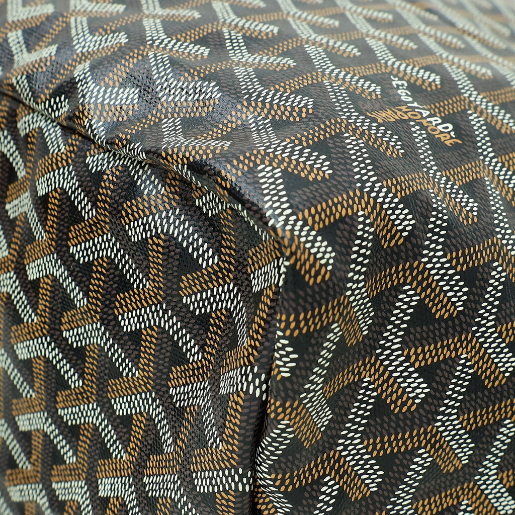 Goyard Black Goyardine Saint Louis GM Bag