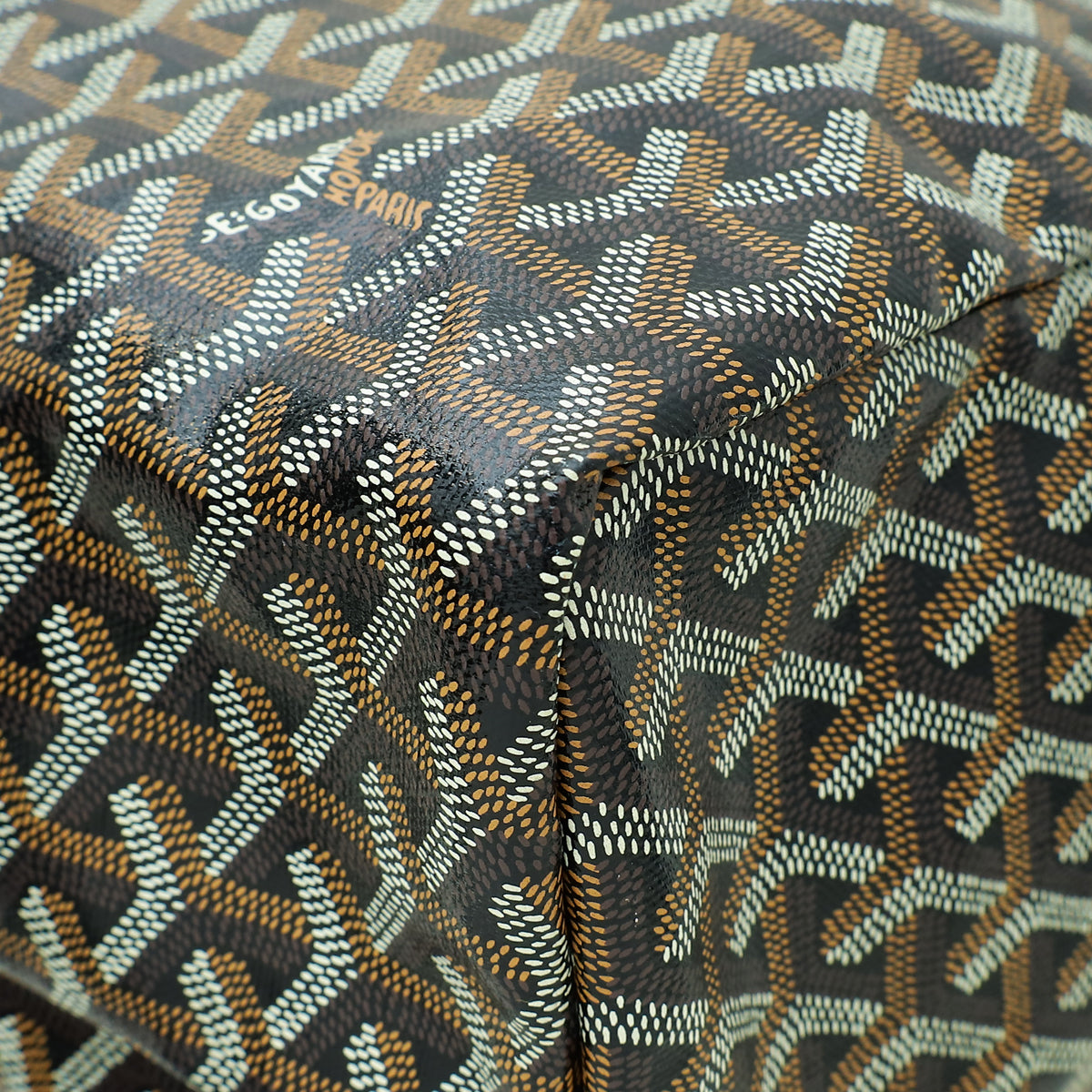 Goyard Black Goyardine Saint Louis GM Bag