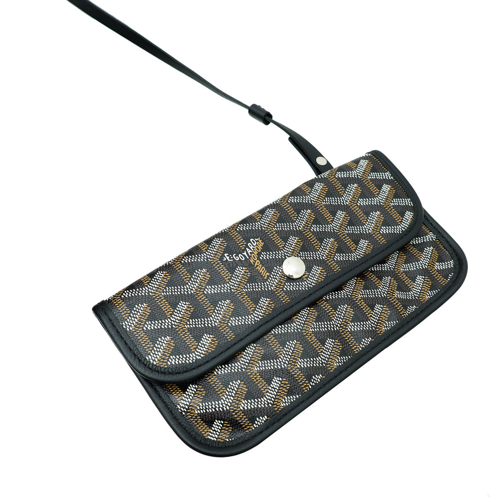 Goyard Black Goyardine Saint Louis GM Bag