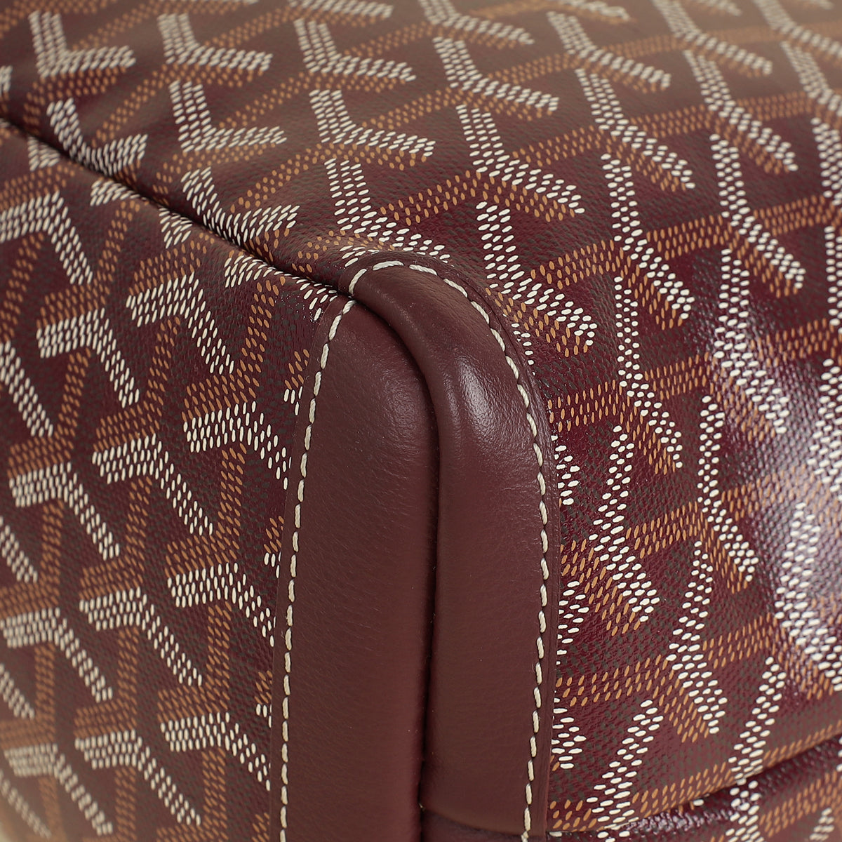 Goyard Burgundy Goyardine Artois PM Bag