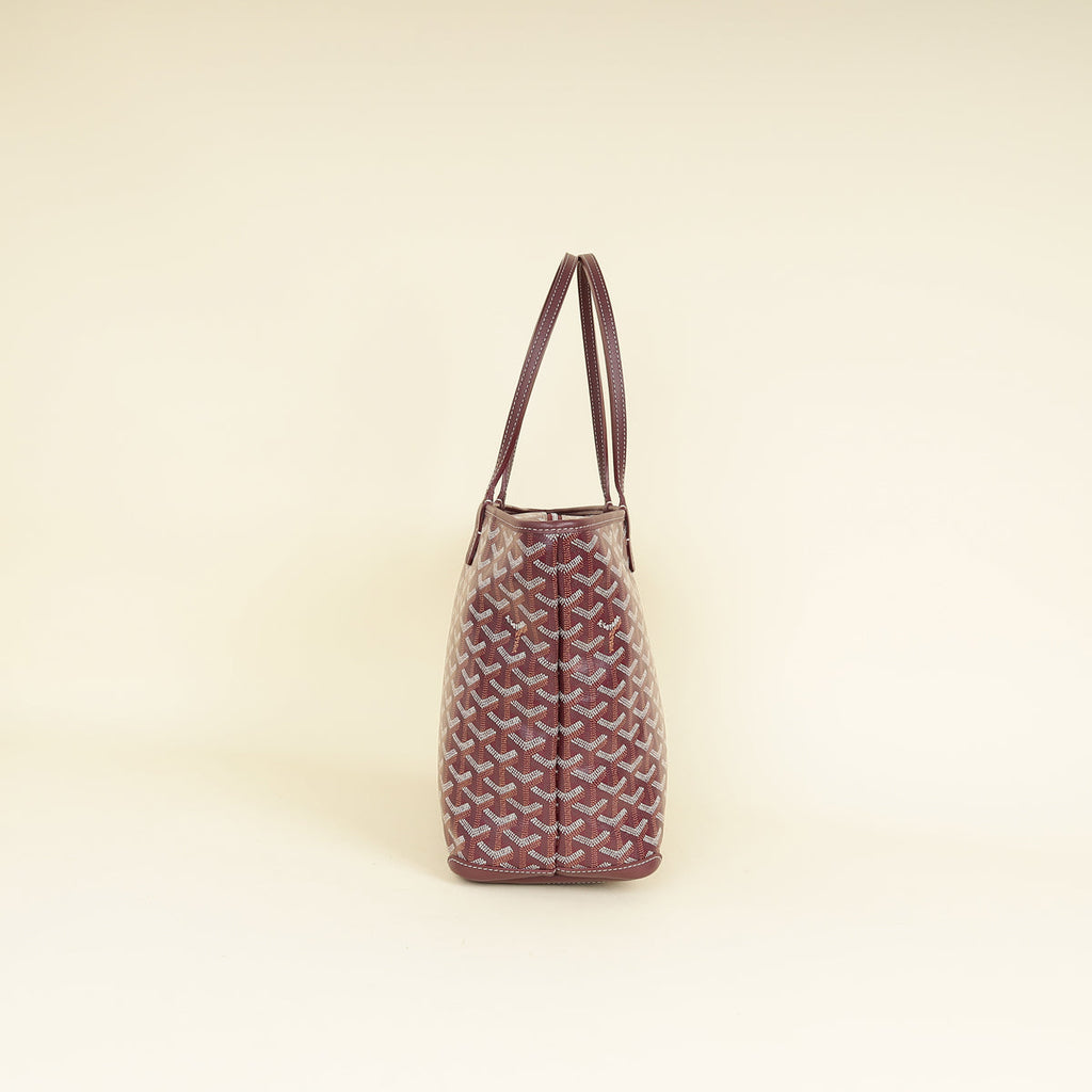 Goyard Burgundy Goyardine Artois PM Bag