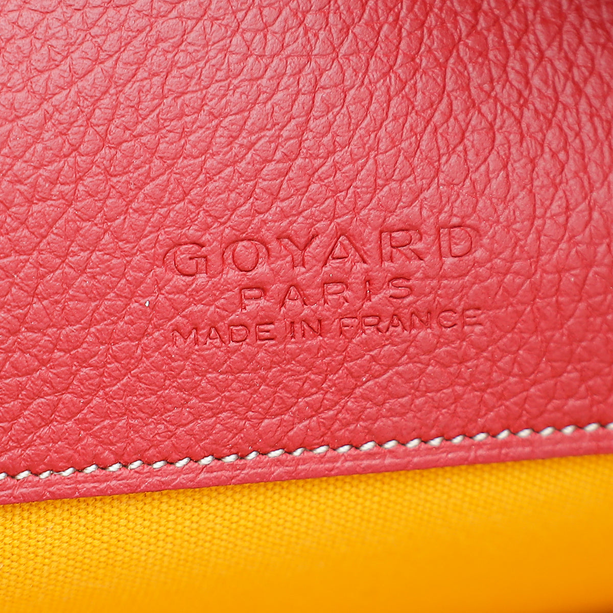 Goyard Red Goyardine Senat GM Pouch