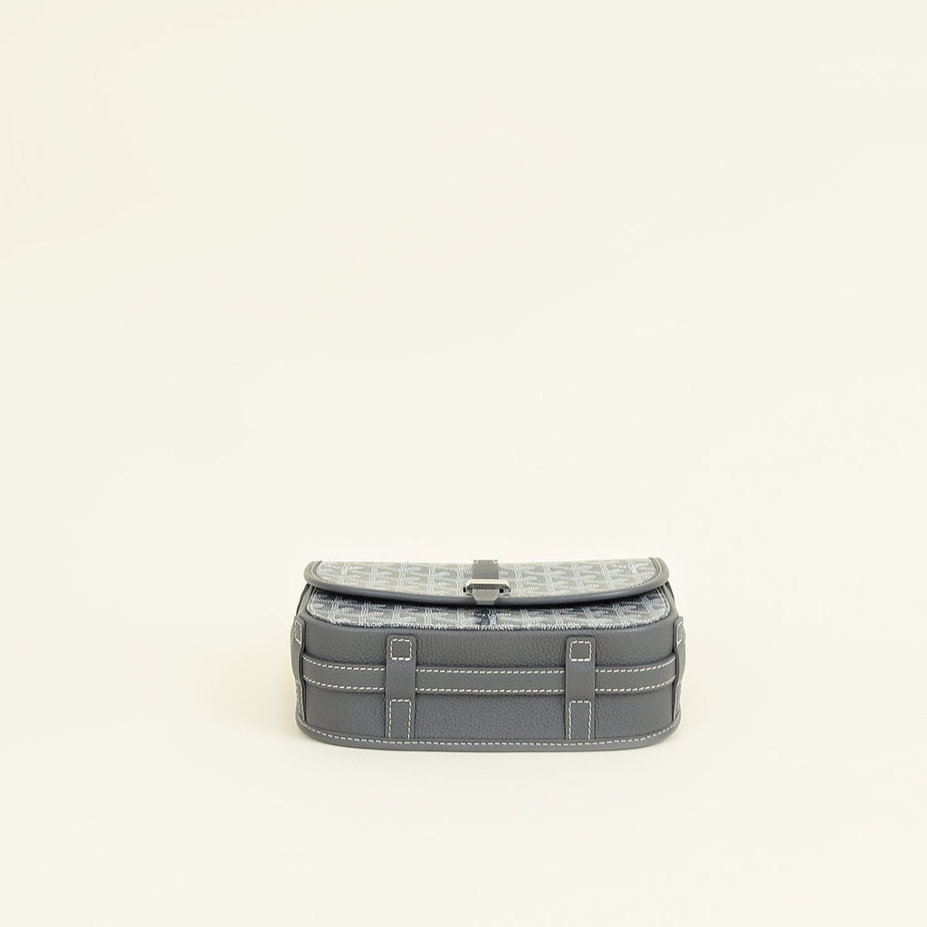 Goyard Grey Goyardine Belvedere PM Messenger Bag