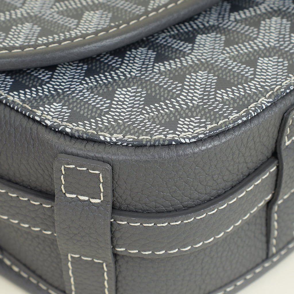 Goyard Grey Goyardine Belvedere PM Messenger Bag