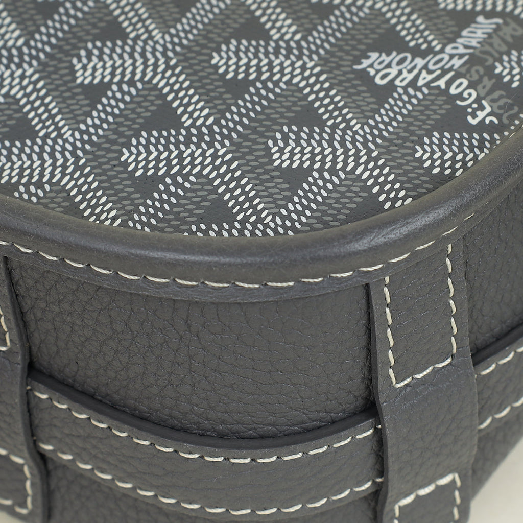 Goyard Grey Goyardine Belvedere PM Messenger Bag
