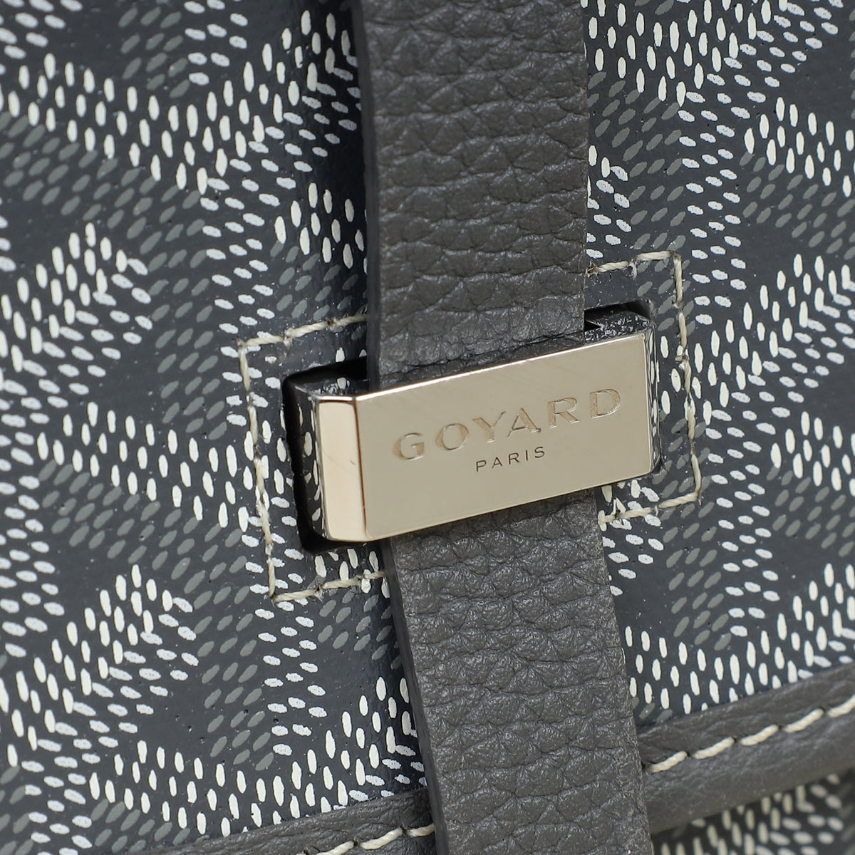 Goyard Grey Goyardine Belvedere PM Messenger Bag