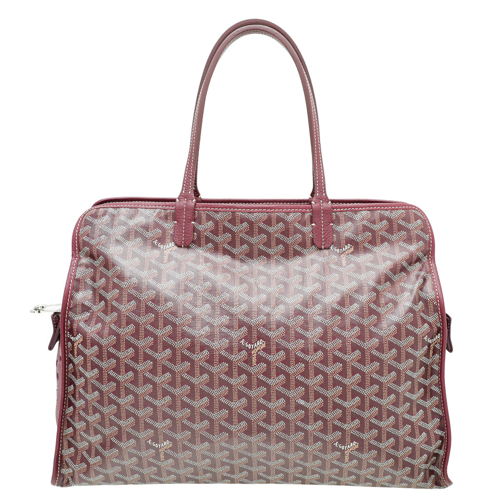 Goyard Burgundy Goyardine Hardy PM Bag