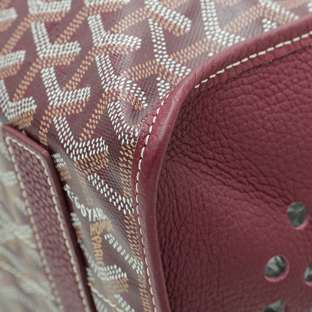 Goyard Burgundy Goyardine Hardy PM Bag