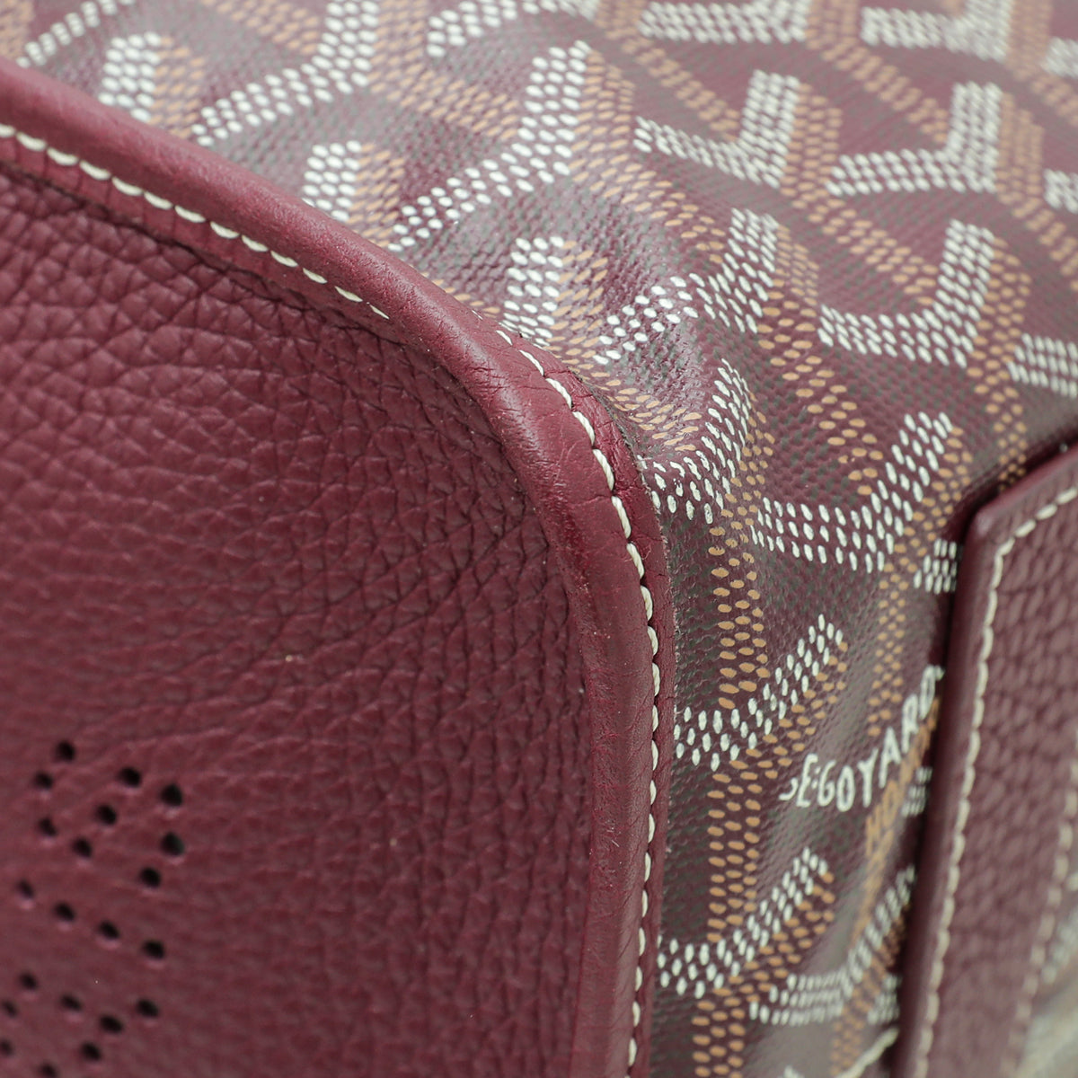 Goyard Burgundy Goyardine Hardy PM Bag