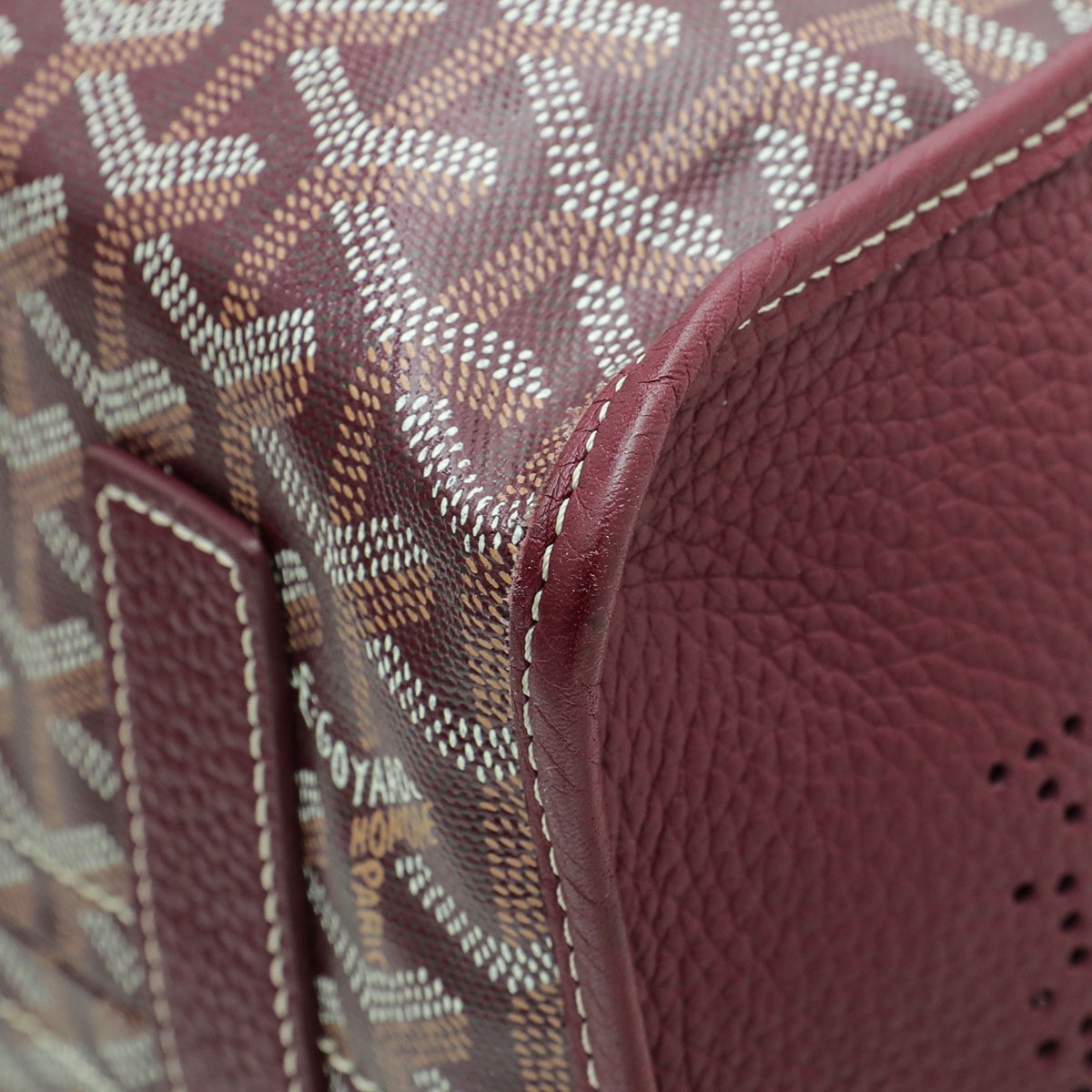 Goyard Burgundy Goyardine Hardy PM Bag