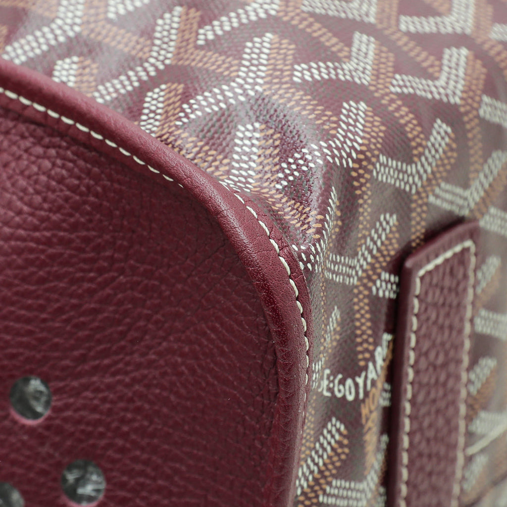 Goyard Burgundy Goyardine Hardy PM Bag