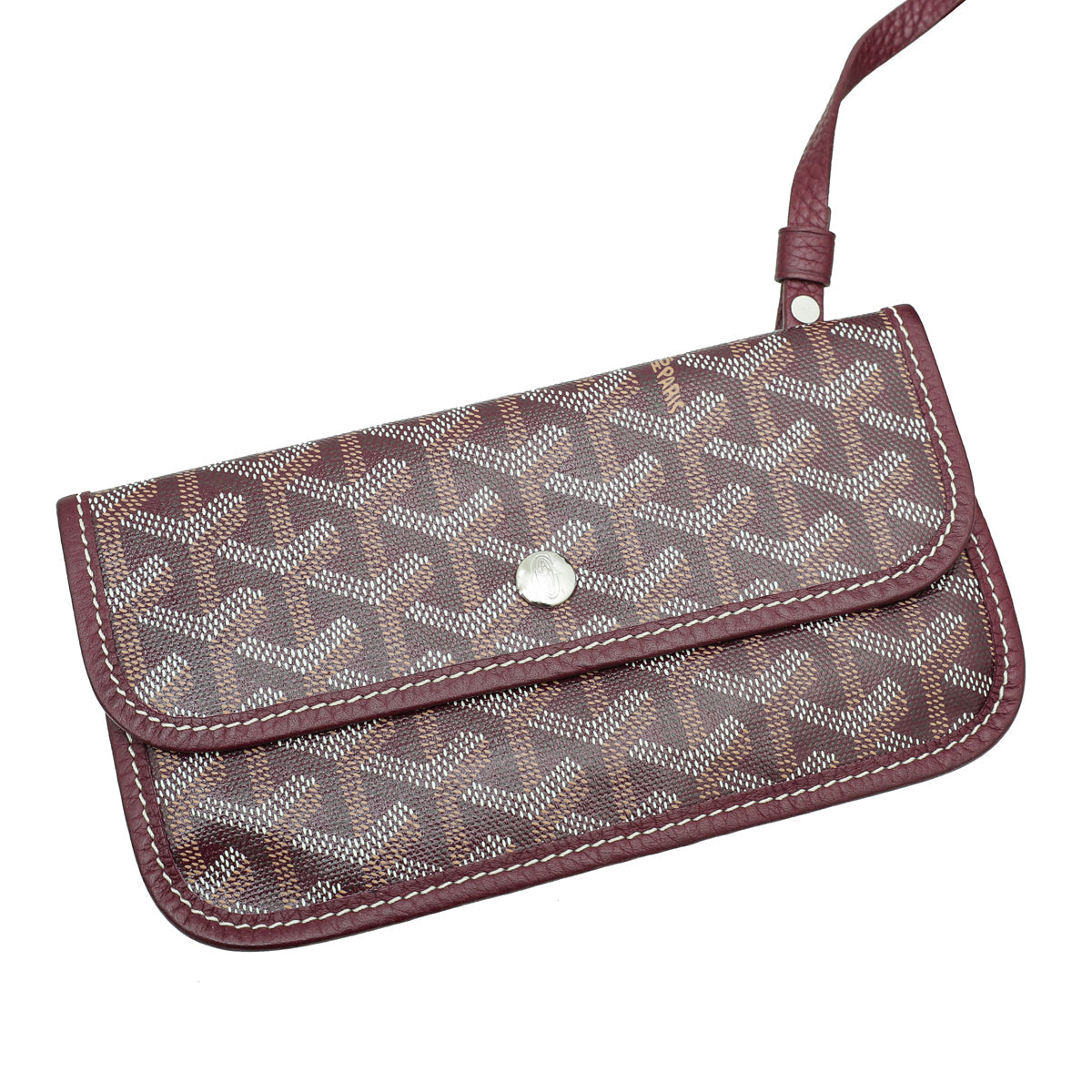 Goyard Burgundy Goyardine Hardy PM Bag